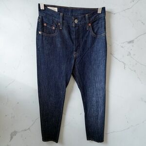 Levi’s Premium 501 Skinny Jeans Dark Wash W23 L30 Classic Straight High Rise
